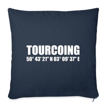 Tourcoing coordinates - Sofa pillowcase 17,3'' x 17,3'' (45 x 45 cm) - navy - Front