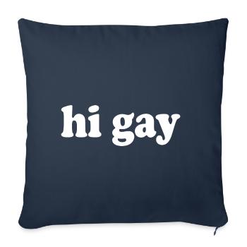 Schwul - Sofakissenbezug 45 x 45 cm - Navy - Vorne