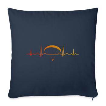 Paragleiten Gleitschirmfliegen Paragliding - Sofa pillowcase 17,3'' x 17,3'' (45 x 45 cm) - navy - Front