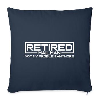 Poste Travailleur Courrier Hommes Posteur, Postworker Tshirt - Housse de coussin décorative 45 x 45 cm - bleu marine - Devant