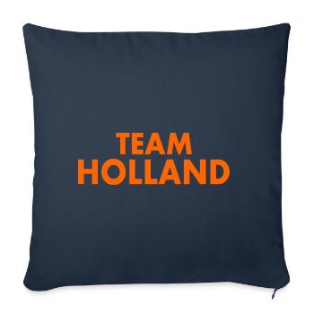 Team holland - Housse de coussin décorative 45 x 45 cm - bleu marine - Devant