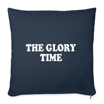 The glory time - Sofa pillowcase 17,3'' x 17,3'' (45 x 45 cm) - navy - Front