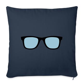 sunglasses 14 0 - Sofa pillowcase 17,3'' x 17,3'' (45 x 45 cm) - navy - Front