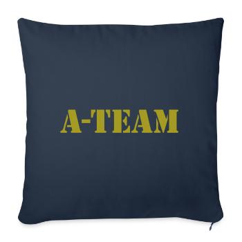 A-Team - Housse de coussin décorative 45 x 45 cm - bleu marine - Devant