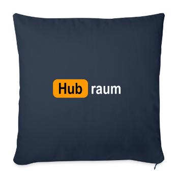 Hubraum Logo - Sofakissenbezug 45 x 45 cm - Navy - Vorne