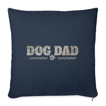 Dogs Dad - Sofa pillowcase 17,3'' x 17,3'' (45 x 45 cm) - navy - Front