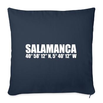 Salamanca Coordinates - Sofa pillowcase 17,3'' x 17,3'' (45 x 45 cm) - navy - Front