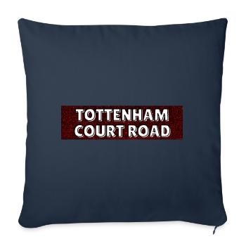 TOTTENHAM COURT ROAD - Station - Sofa pillowcase 17,3'' x 17,3'' (45 x 45 cm) - navy - Front