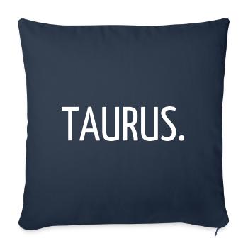 Stier - Sofakissenbezug 45 x 45 cm - Navy - Vorne