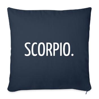 Scorpio - Housse de coussin décorative 45 x 45 cm - bleu marine - Devant