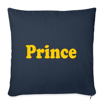 Prince - Housse de coussin décorative 45 x 45 cm - bleu marine - Devant