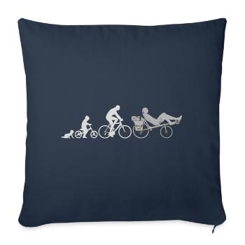 Evolution recumbent bike - Sofa pillowcase 17,3'' x 17,3'' (45 x 45 cm) - navy - Front