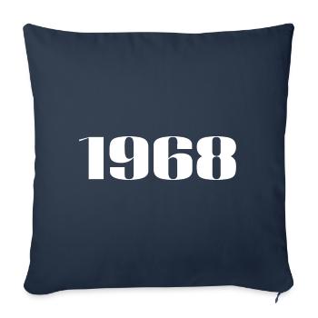 1998 - Cadeau né en 1998 - Housse de coussin décorative 45 x 45 cm - bleu marine - Devant
