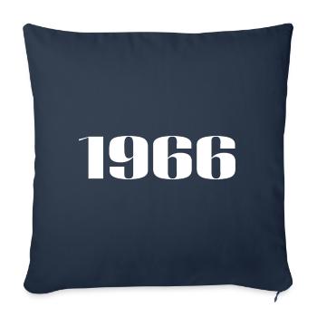 1966 - Gift born in 1966 - Sofa pillowcase 17,3'' x 17,3'' (45 x 45 cm) - navy - Front