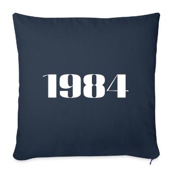 1984 - Gift born in 1984 - Sofa pillowcase 17,3'' x 17,3'' (45 x 45 cm) - navy - Front