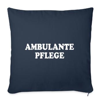 Soins ambulatoires - Housse de coussin décorative 45 x 45 cm - bleu marine - Devant