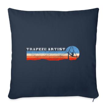 Chapiteau de cirque - Housse de coussin décorative 45 x 45 cm - bleu marine - Devant