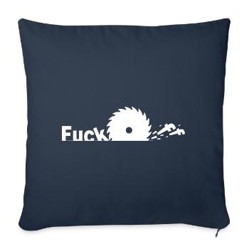Fuck Off - Sofa pillowcase 17,3'' x 17,3'' (45 x 45 cm) - navy - Front
