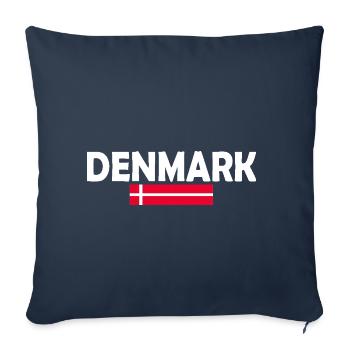Denmark flag - Sofa pillowcase 17,3'' x 17,3'' (45 x 45 cm) - navy - Front