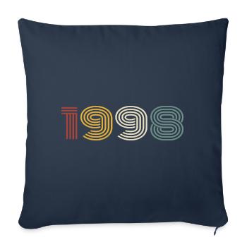 1998 Retro Style 1998 Birthday 1998 Vintage - Sofa pillowcase 17,3'' x 17,3'' (45 x 45 cm) - navy - Front
