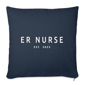ER Nurse Est. 2023 Graduated Nursing Student - Sofa pillowcase 17,3'' x 17,3'' (45 x 45 cm) - navy - Front
