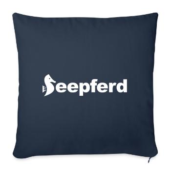Seepferd - Sofakissenbezug 45 x 45 cm - Navy - Vorne