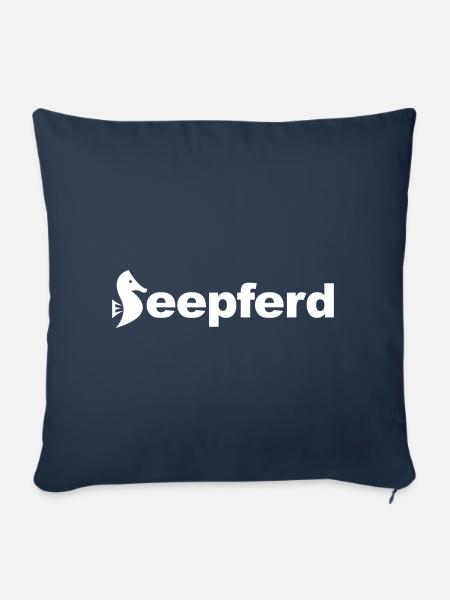 Seepferd - Sofakissenbezug 45 x 45 cm - Navy