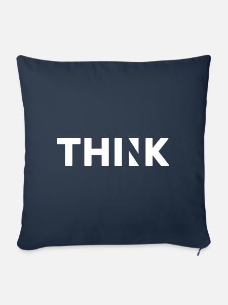 Think - Sofakissenbezug 45 x 45 cm - Navy