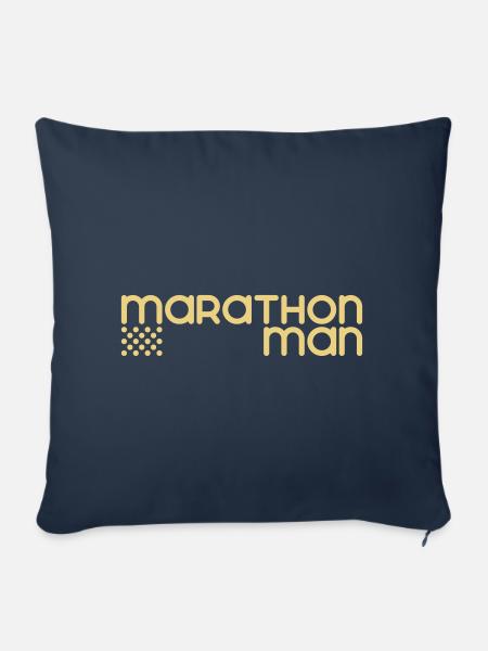 Marathon-Mann - Anpassbare - Sofakissenbezug 45 x 45 cm - Navy