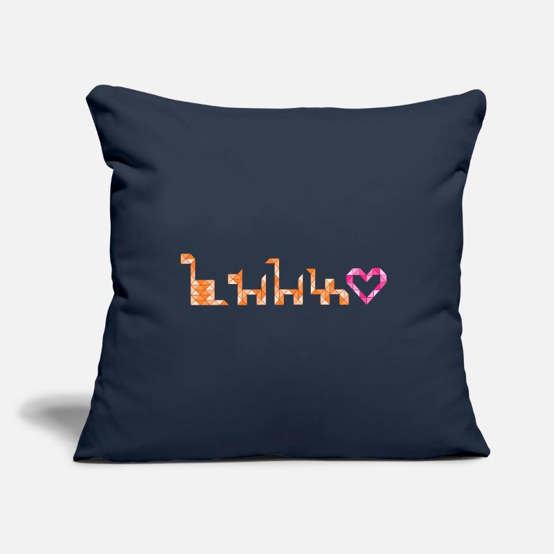 Triangle Creatures – From Snake to Camel Sofa pillowcase 17,3'' x 17,3'' (45 x 45 cm)
