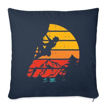 Wall Climbing Rock Climbing - Sofa pillowcase 17,3'' x 17,3'' (45 x 45 cm) - navy - Front