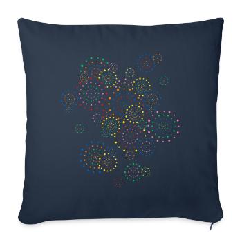 Feuerwerk - Sofakissenbezug 45 x 45 cm - Navy - Vorne