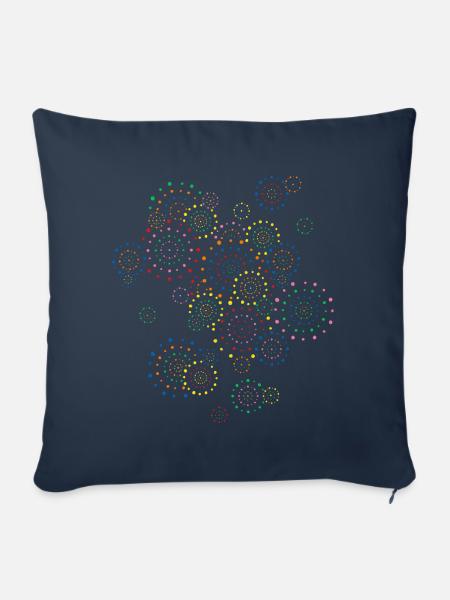 Feuerwerk - Sofakissenbezug 45 x 45 cm - Navy