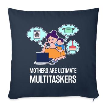 Multitasking design for Mother's Day - Sofa pillowcase 17,3'' x 17,3'' (45 x 45 cm) - navy - Front