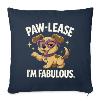 Pawlease Im Fabulous - Sofa pillowcase 17,3'' x 17,3'' (45 x 45 cm) - navy - Front