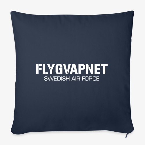 FLYGVAPNET - SWEDISH AIR FORCE - Soffkuddsöverdrag, 45 x 45 cm