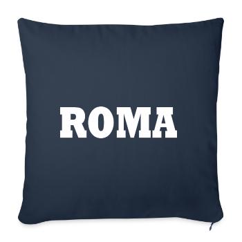 Rome - Housse de coussin décorative 45 x 45 cm - bleu marine - Devant