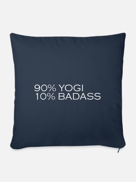 Yoga Badass - Sofakissenbezug 45 x 45 cm - Navy