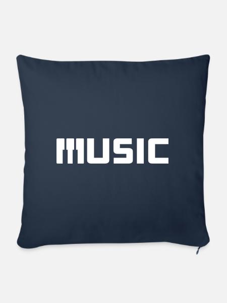 Music - Sofakissenbezug 45 x 45 cm - Navy