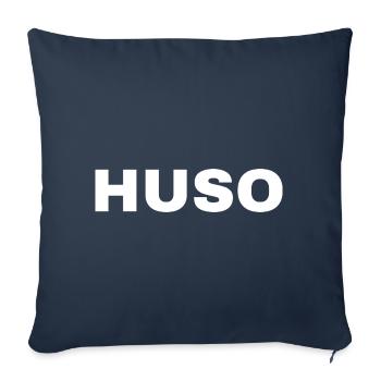 HUGSO - Sofakissenbezug 45 x 45 cm - Navy - Vorne