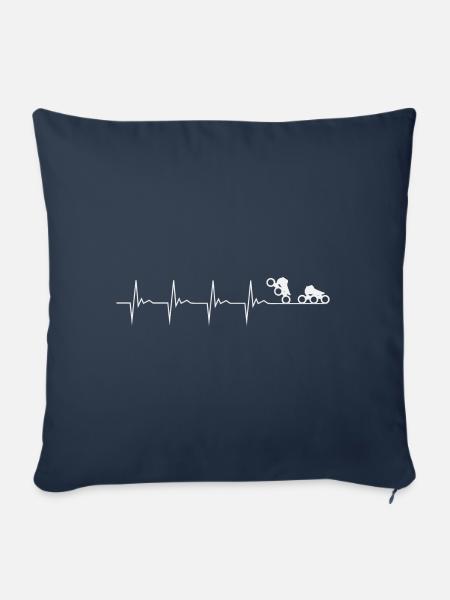 Speedskater Puls - Sofakissenbezug 45 x 45 cm - Navy