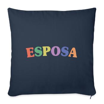 Esposa Cool Wife To Be Bride Couple Wedding Gift - Sofa pillowcase 17,3'' x 17,3'' (45 x 45 cm) - navy - Front