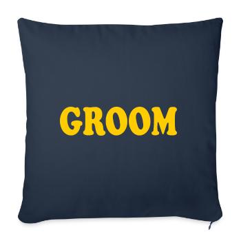 Groom - Sofa pillowcase 17,3'' x 17,3'' (45 x 45 cm) - navy - Front