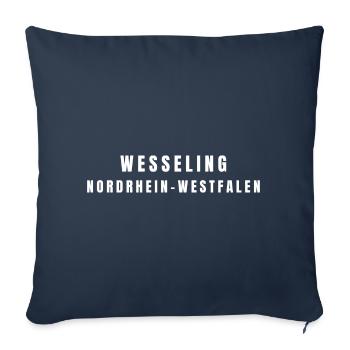 Wesseling, North Rhine-Westphalia - Sofa pillowcase 17,3'' x 17,3'' (45 x 45 cm) - navy - Front