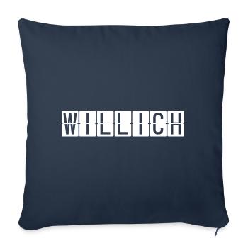 Willich Airport Sign - Sofa pillowcase 17,3'' x 17,3'' (45 x 45 cm) - navy - Front