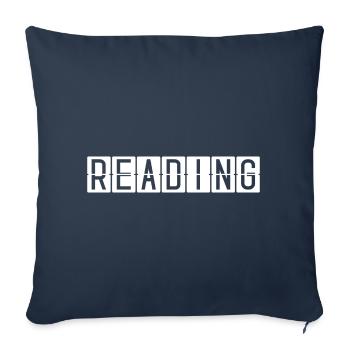 Reading Flughafentafel - Sofakissenbezug 45 x 45 cm - Navy - Vorne