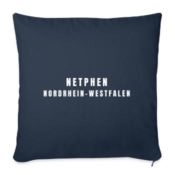 Netphen, North Rhine-Westphalia - Sofa pillowcase 17,3'' x 17,3'' (45 x 45 cm) - navy - Front