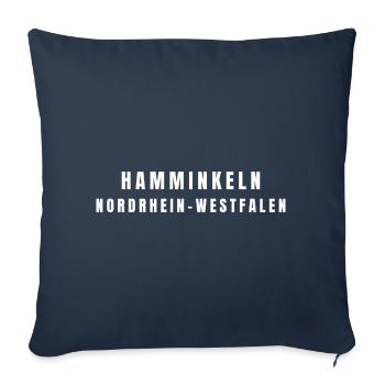 Hamminkeln, North Rhine-Westphalia - Sofa pillowcase 17,3'' x 17,3'' (45 x 45 cm) - navy - Front