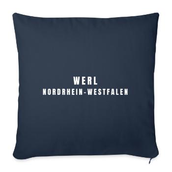 Werl, North Rhine-Westphalia - Sofa pillowcase 17,3'' x 17,3'' (45 x 45 cm) - navy - Front