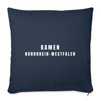 Kamen, North Rhine-Westphalia - Sofa pillowcase 17,3'' x 17,3'' (45 x 45 cm) - navy - Front